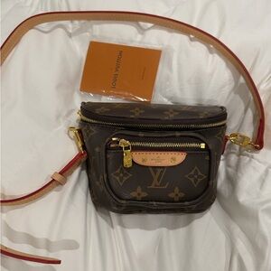 Louis Vuitton Brown and Gold Monogram Bag